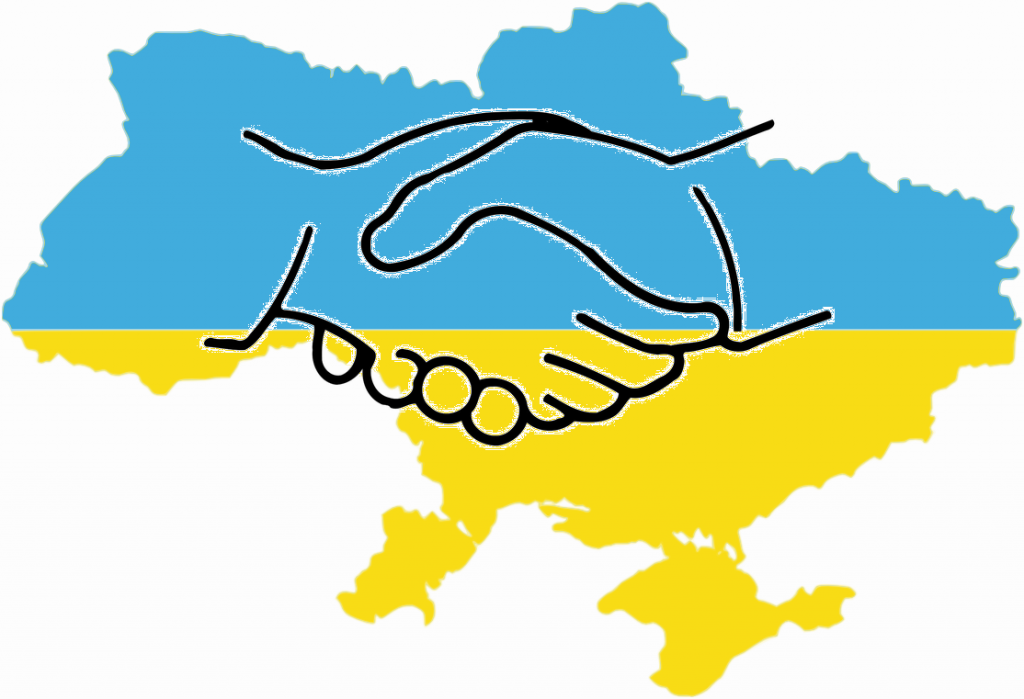 Ukraine-flag-map