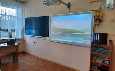 В Обуховских школах установили мультимедийное оборудование