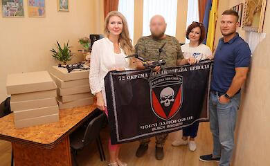 Васильківська громада придбала і передала дрони бригаді &laquo;Чорні Запорожці&raquo;