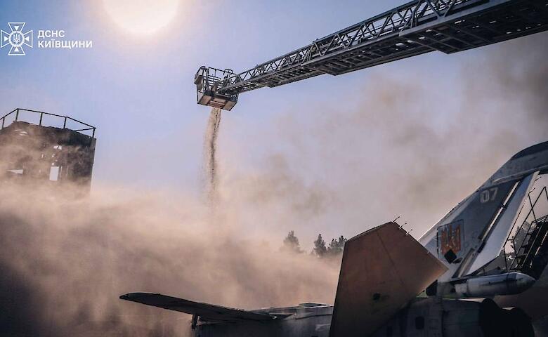 Обухівські рятувальники показали гарний результат на спільних тренуваннях оперативних служб ДСНС