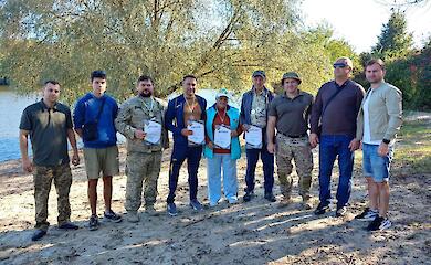 На Обухівському ставку пройшов відкритий турнір зі спортивної ловлі риби серед ветеранів