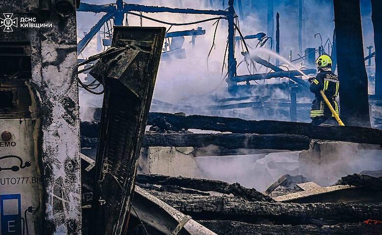 Вблизи Обухова сгорел элитный ресторан