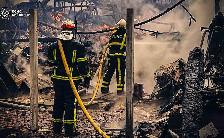 Вблизи Обухова сгорел элитный ресторан