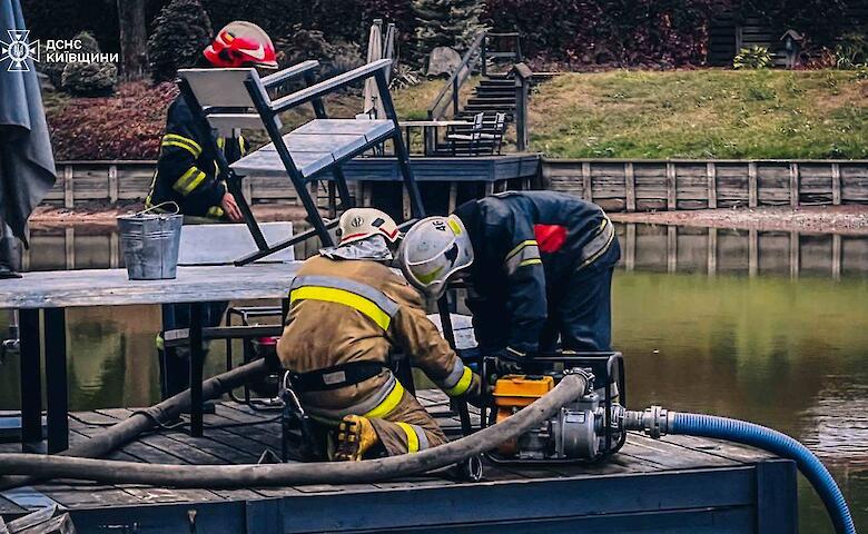 Вблизи Обухова сгорел элитный ресторан