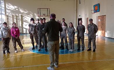 Школьники Обуховщины приняли участие в военно-патриотической подготовке &laquo;Гарт&raquo; (фото)