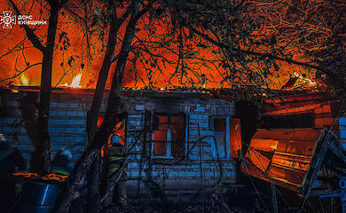 Трагедия на Обуховщине: огонь полностью уничтожил жилой дом