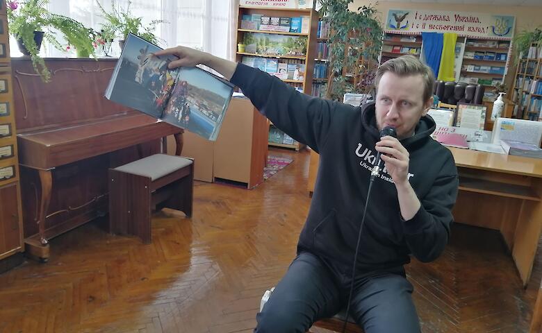 В Богуславе состоялась встреча с основателем проекта Ukraїner