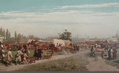 Чий Кагарлик на картині "Ярмарка в Україні" 1882 року?