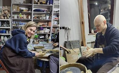 В гончарне на Обуховщине проводятся занятия по реабилитации раненых воинов