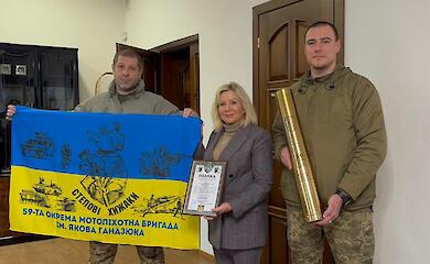 Захисники подякували Обухівській громаді за підтримку