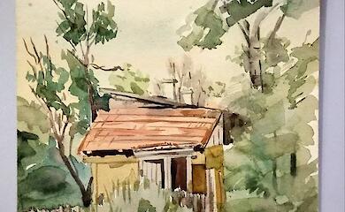 Искусство и архитектура: редкий этюд Белой Церкви 1956 года с историей