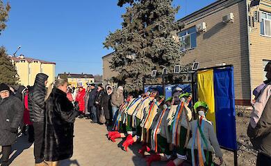На Аллее Памяти в Ржищеве открыли стелы погибшим героям-землякам