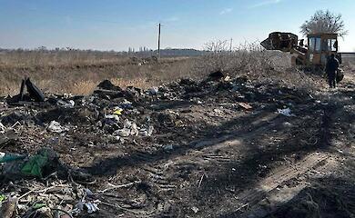 На Обуховщине ликвидировали очередную стихийную свалку мусора
