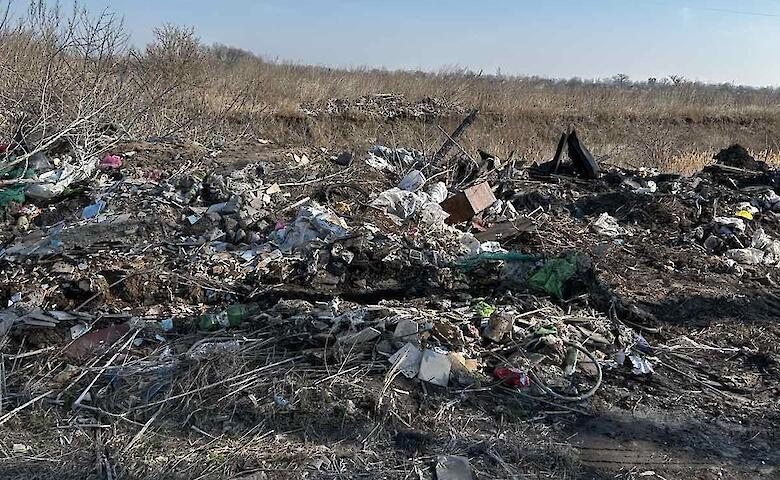 На Обуховщине ликвидировали очередную стихийную свалку мусора