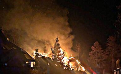 На Обуховщине сгорел дом: полиция расследует причины пожара