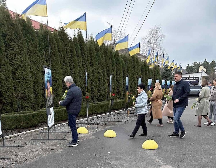 В Козине установили еще четыре памятных баннера павшим воинам-землякам