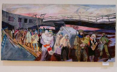 Странствующее искусство: в Ржищеве открылась выставка известного ирпеньского художника