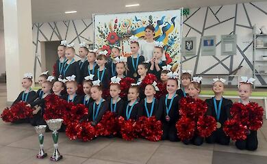 Обухівські школярки підкорили Всеукраїнський турнір з чирлідингу