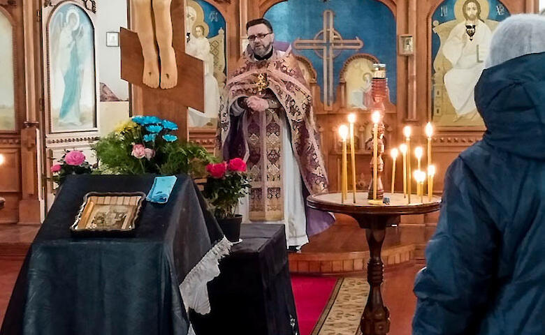 В храме на Обуховщине впервые совершили службу на украинском языке