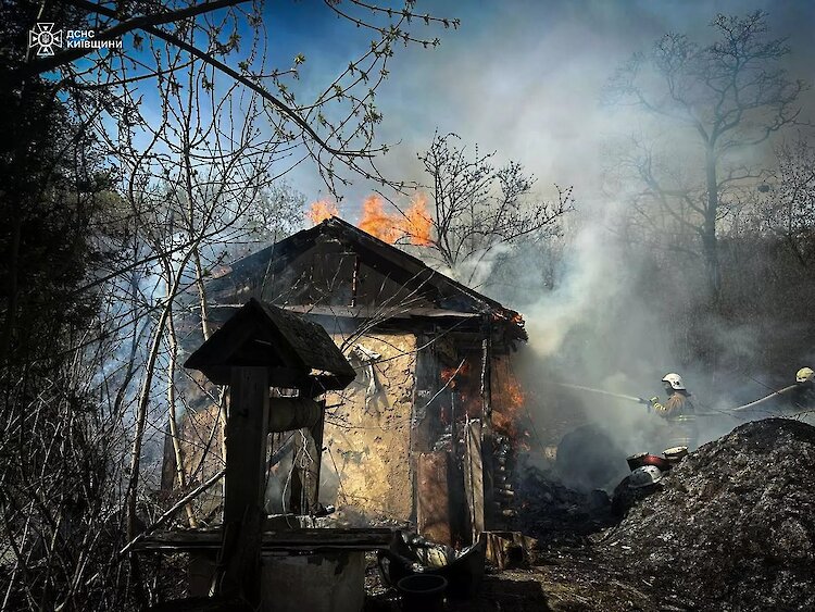 На Обуховщине из-за сжигания травы загорелось хозяйство - погибли животные