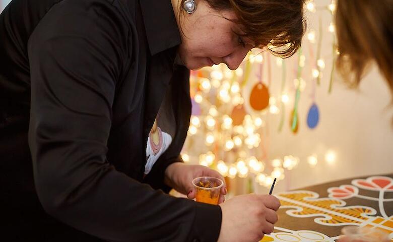 В Хотове презентовали большую писанку - символ села