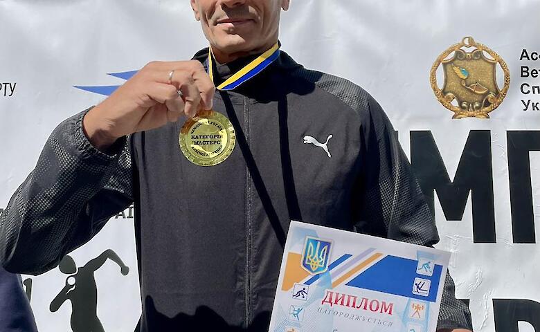 Ржищівський легкоатлет став чемпіоном України серед ветеранів