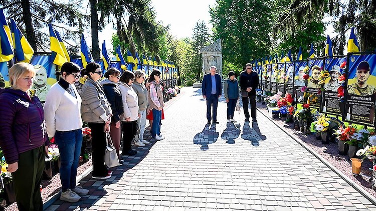 На Алеї Слави у Кагарлику з'явився ще один портрет Героя