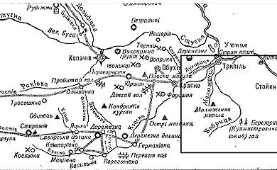 "Малюженкова могила" з "Книги підкоморія" 17 ст. і спроби її локалізації біля Трипілля зараз