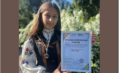 Школьница из Обуховщины победила во Всеукраинском конкурсе, посвященном Шевченко