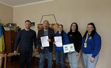 Мироновская громада подписала меморандум о помощи пострадавшим от войны