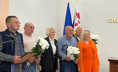 В Обухове почтили водителей, которые спасали людей во время оккупации Киевщины