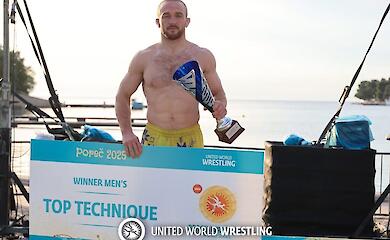 Спортсмен из Обуховщины стал вице-чемпионом Европы по пляжной борьбе