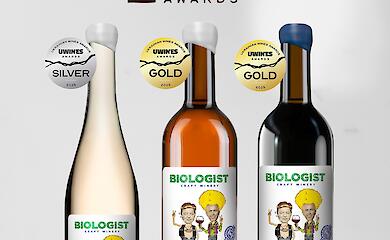 Biologist Wine получила золото и серебро на Uwines Awards 2025
