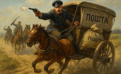 "Дикий Захід" в Обухові 1911 року: диліжанс, листоноша, стрілянина