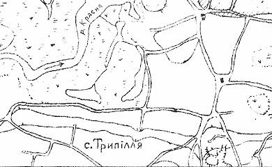 Археологічні пам'ятки узбережжя Канівського моря: Трипілля в долині р. Красна