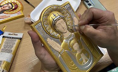 В Козине состоялся мастер-класс по росписи икон