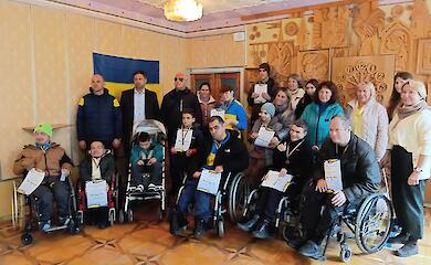 Спортсмены Обуховского "Инваспорта" выступили на чемпионате по бочу в Белой Церкви