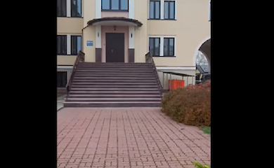 В Обухові волонтери врятували кота, якого замкнули на горищі монастиря