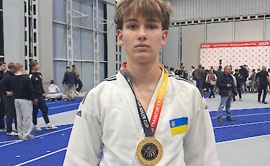 Юный спортсмен из Василькова завоевал золото на международном турнире по дзюдо