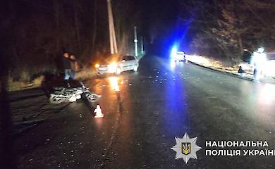 Поліція розслідує аварію за участю 17-річного мотоцикліста в Обухівському районі