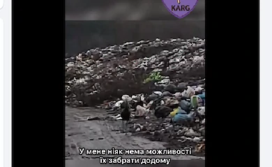 В Мироновке спасли аистов, попавших в ловушку на свалке