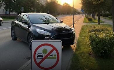 В Мироновской громаде призывают не парковаться на тротуарах и газонах