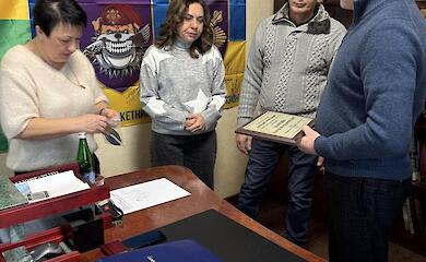 У Козині родині загиблого Захисника вручили звання почесного громадянина громади