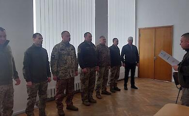 В Богуславе отметили бойцов ДФТГ № 1