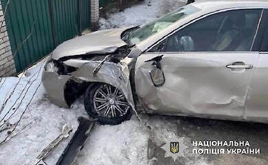 На Обухівщині внаслідок аварії травмувався водій Daewoo Lanos