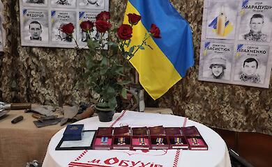 В Обуховской громаде посмертно отметили павших защитников Украины