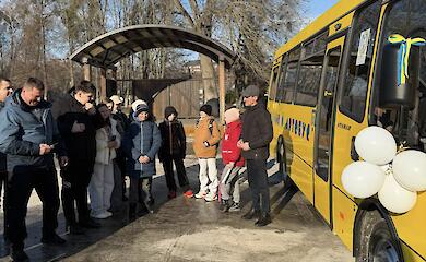 В Феодосиевской громаде запустили новый школьный автобусный маршрут