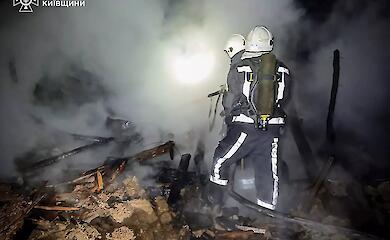 На Ржищевщине горели недостроенные жилые дома