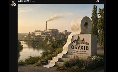 Обухов в рулонах, а Сумы в сумках: новый флешмоб визуализации названий от ИИ