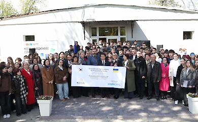 В Василькове на месте разрушенного врагом колледжа заложили капсулу времени